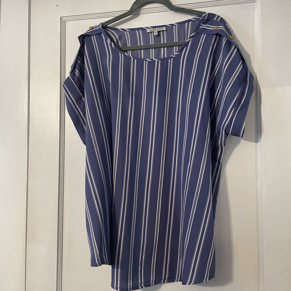 BOGO Stripped blouse 3x